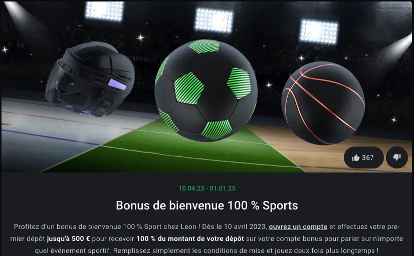 Leon Online Casino sport